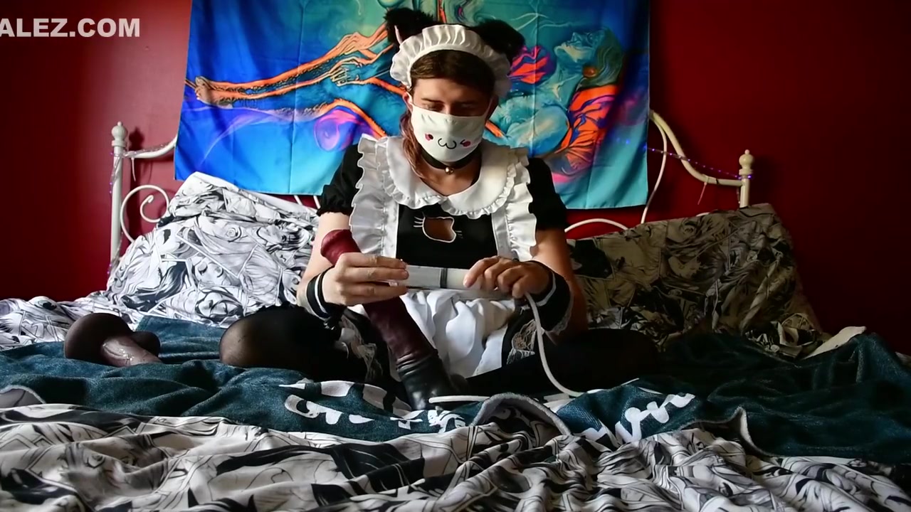 Maid For Horsecock Making A Cum Back