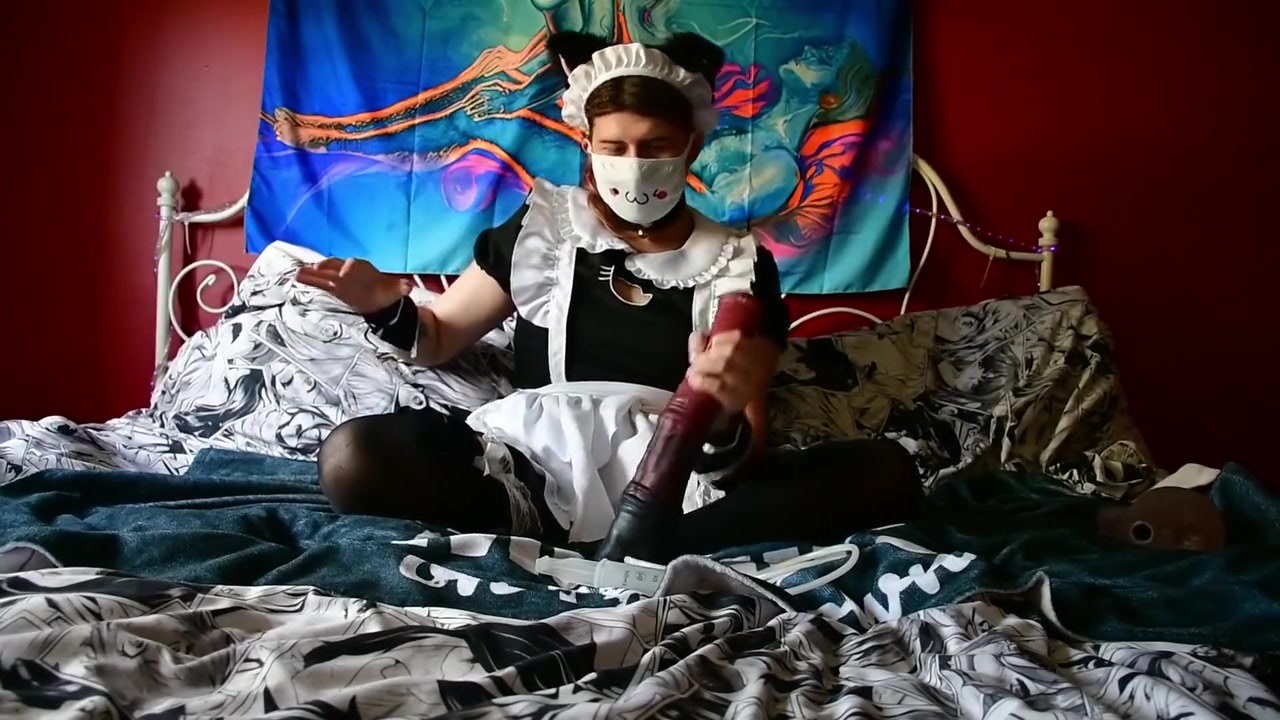 Maid For Horsecock Making A Cum Back