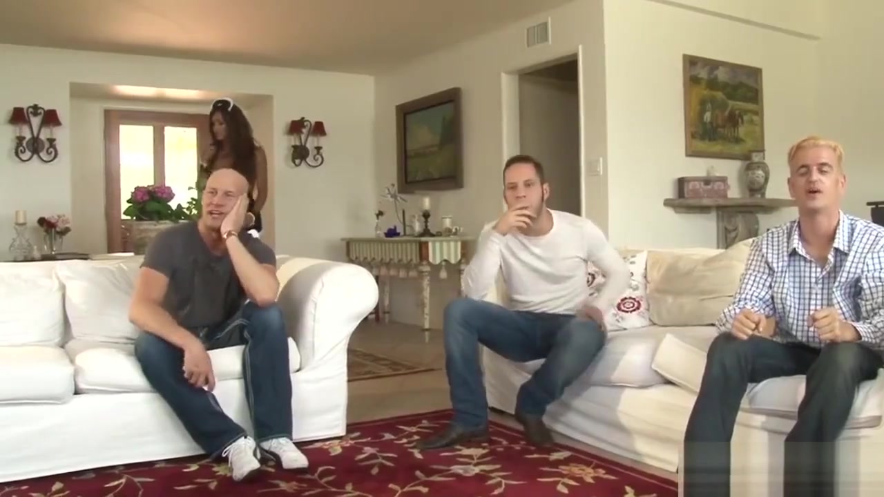 Three Guy Fucks Shemale And Double Anal
