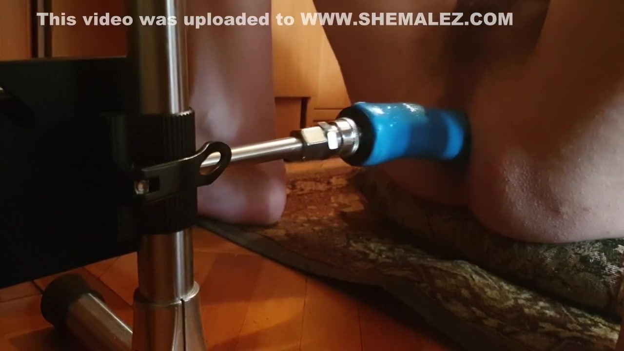 Shemale Naked Solo With Fucking Machine And Jerk