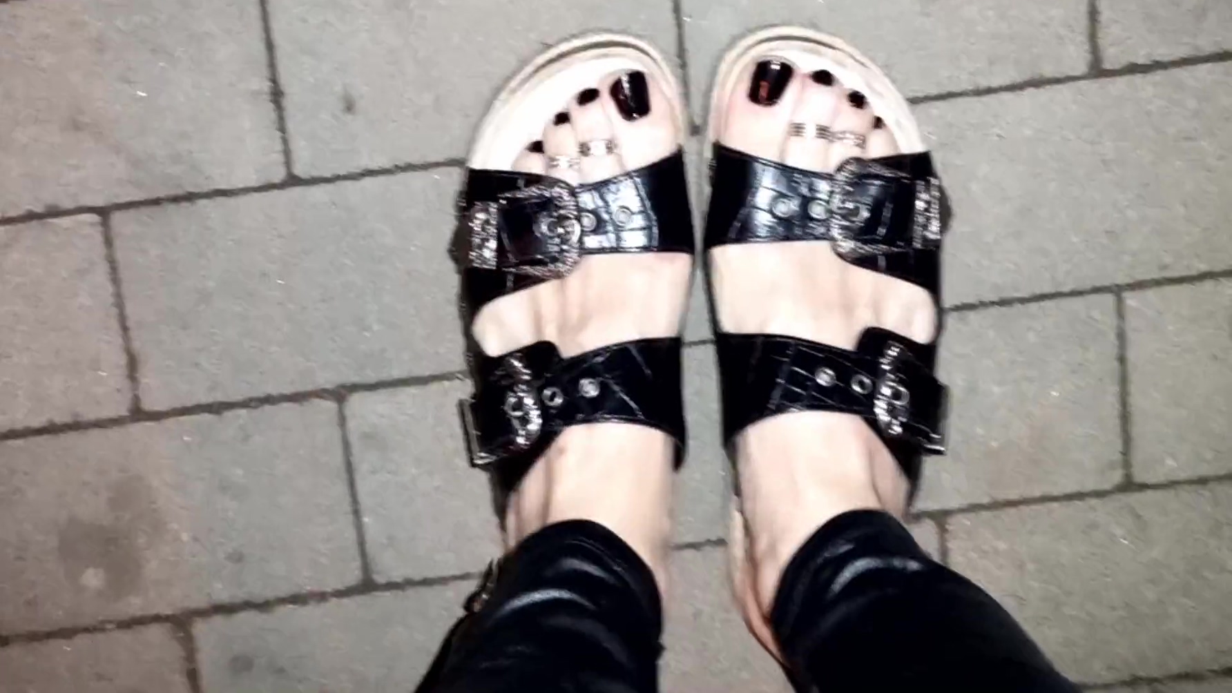 Sexy Feet On A Walk