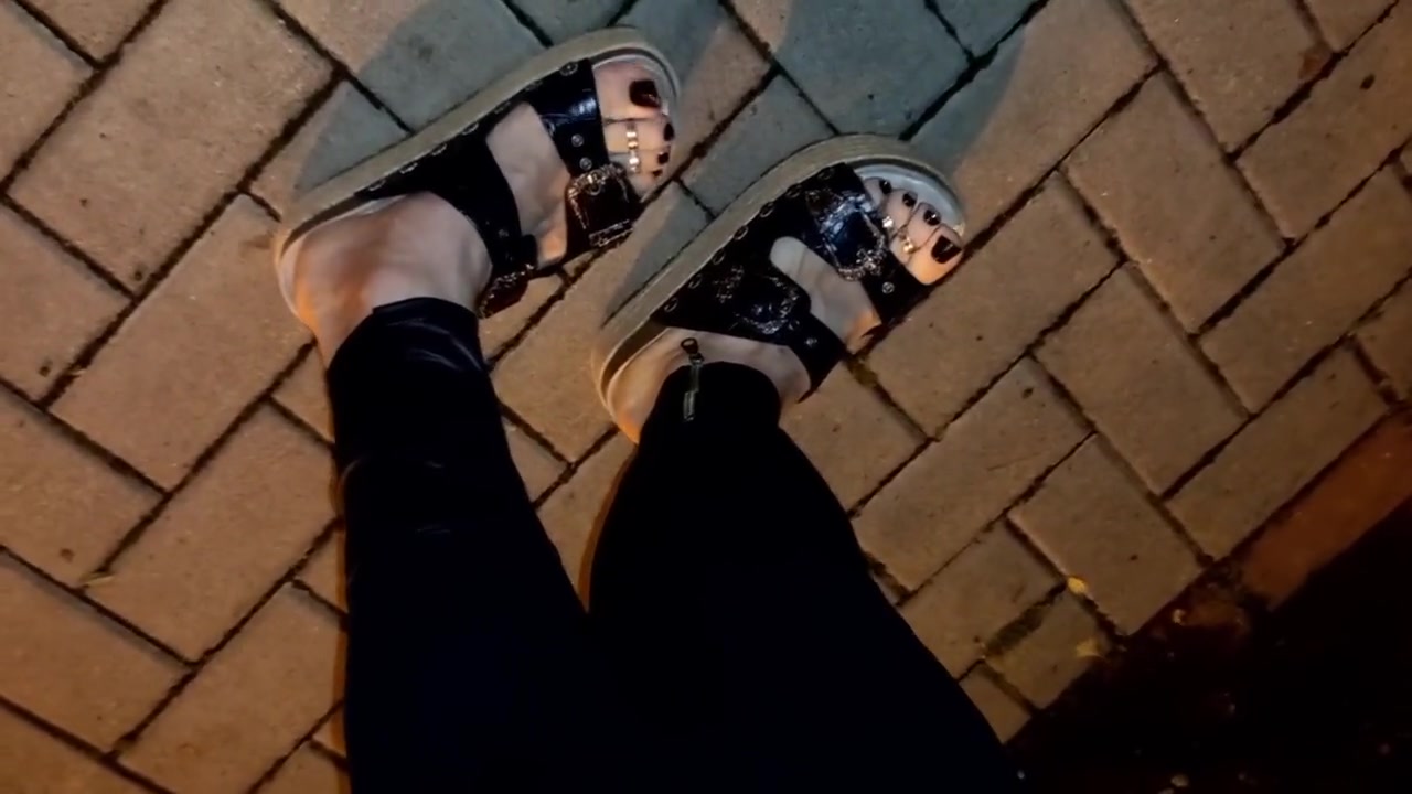 Sexy Feet On A Walk