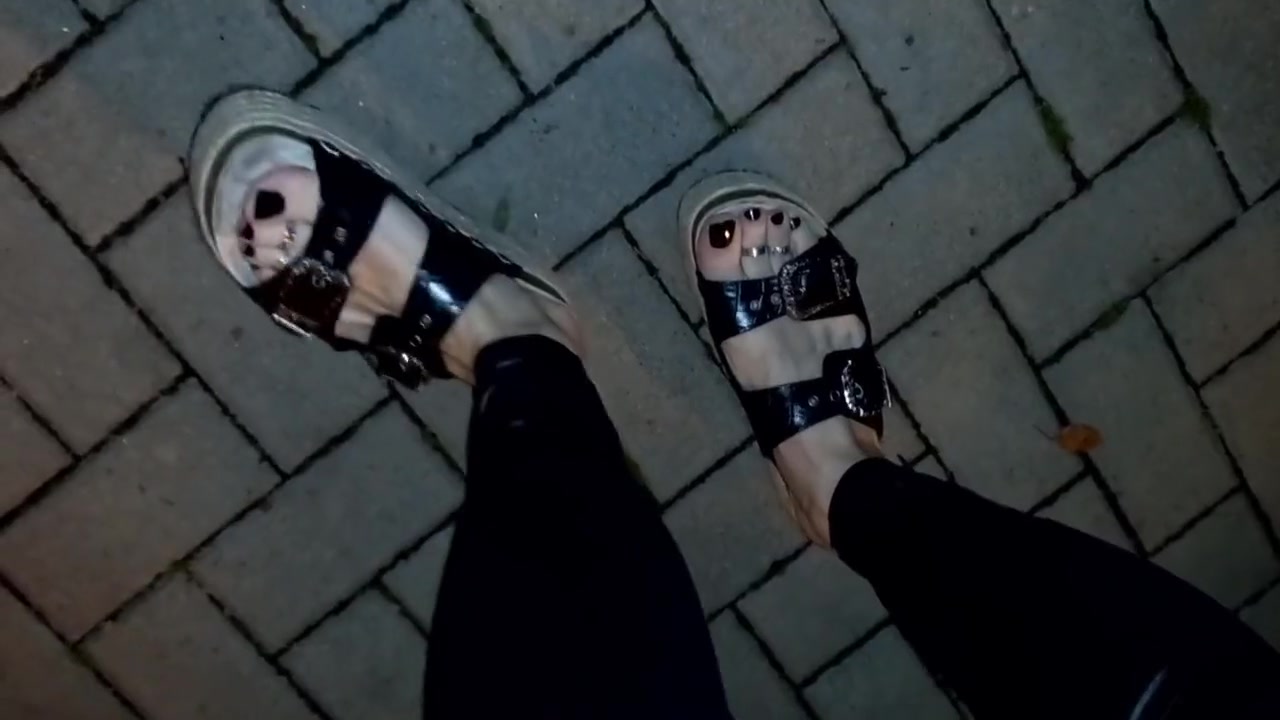 Sexy Feet On A Walk