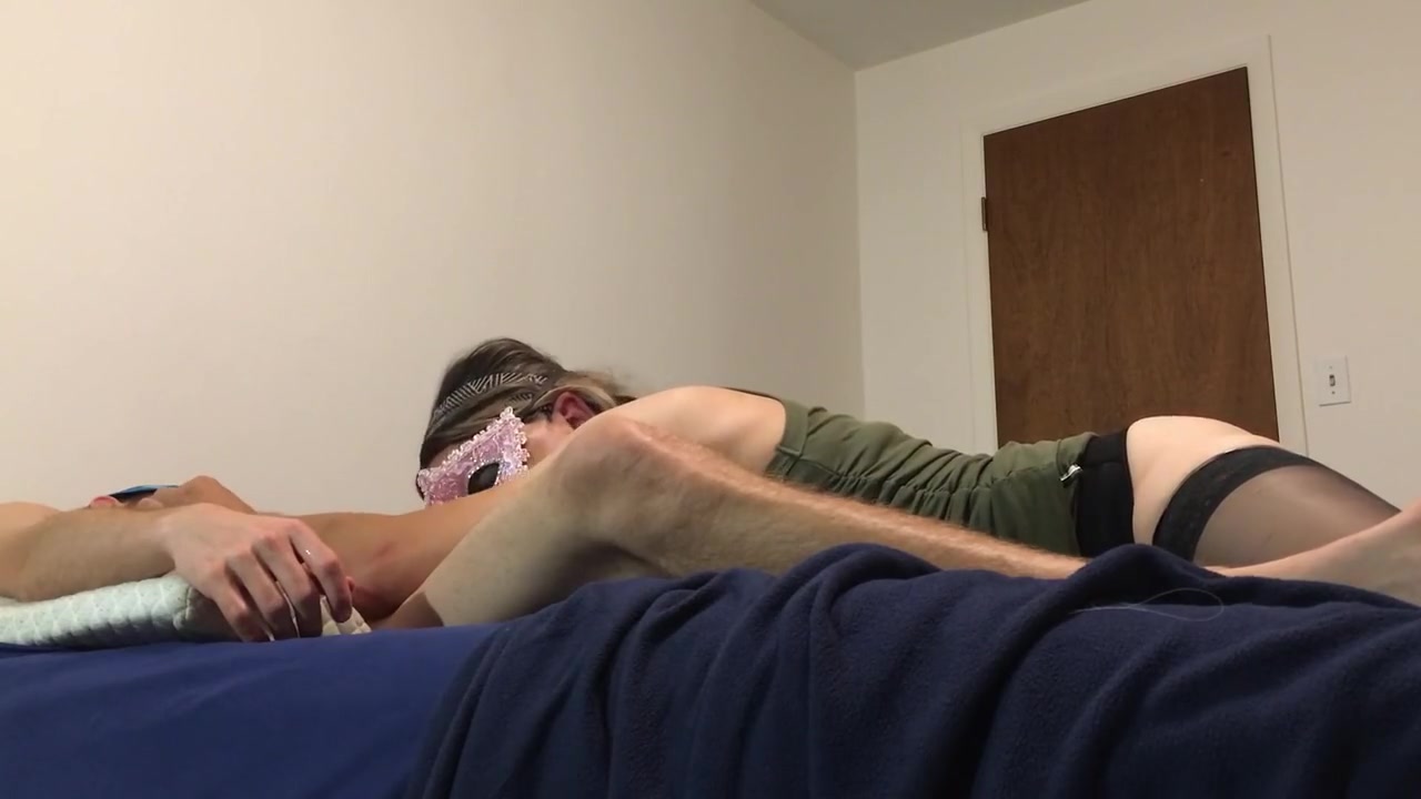 Hot Mexican Crossdressing Beauty Sucking Huge Cock