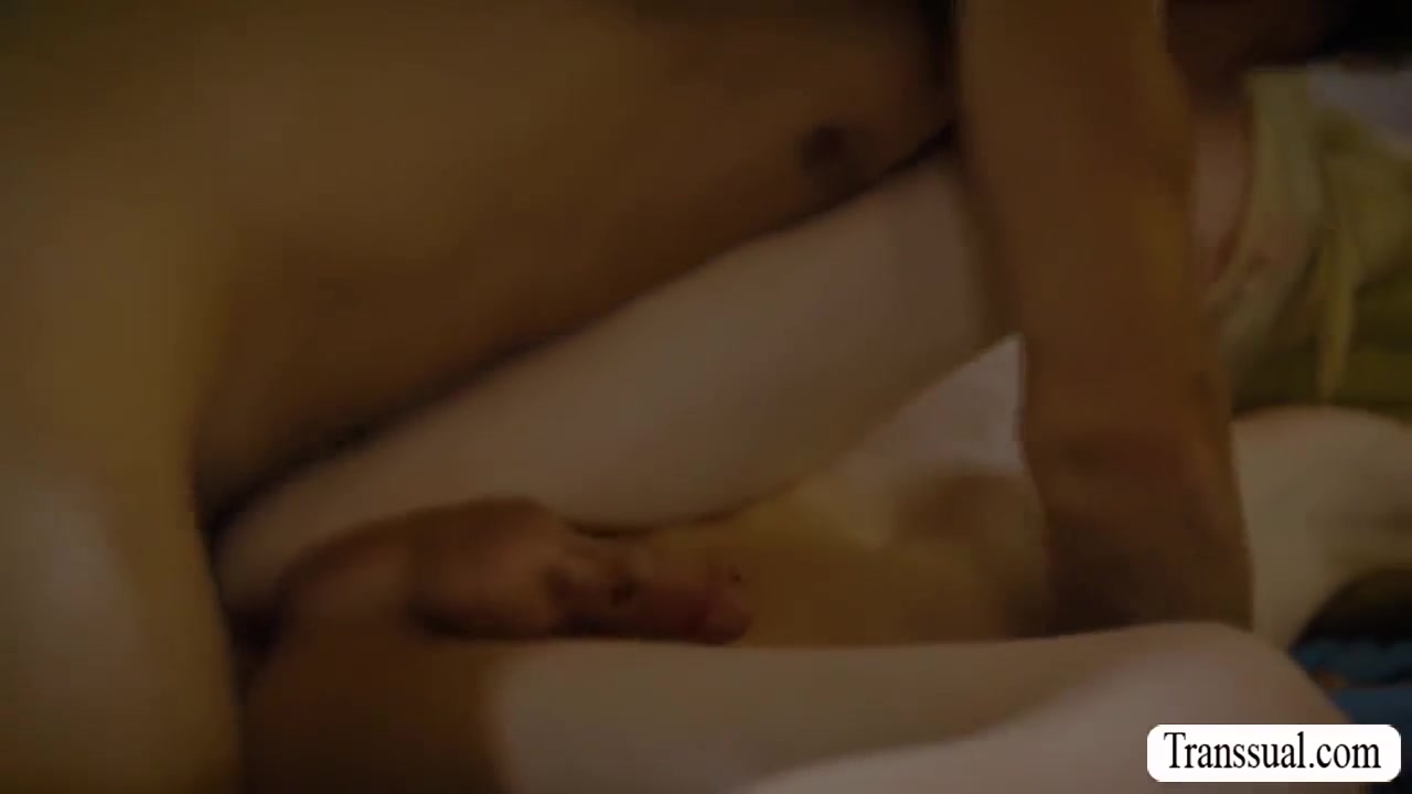 Handsome Stepbro Bareback Fucks His Shemale