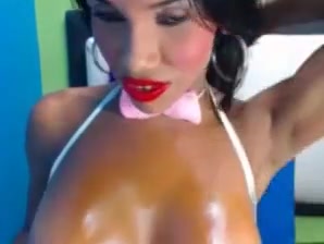 Busty latin smokin strokin