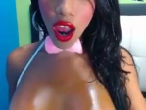Busty latin smokin strokin