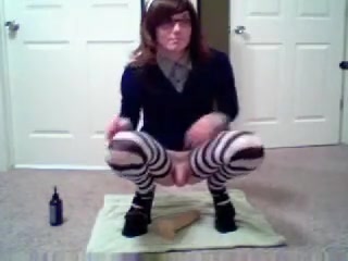 Hottest amateur shemale clip with Dildos/Toys, Solo scenes