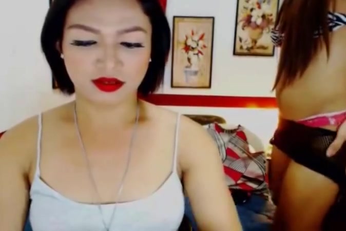 Hot seductive shemale couple having great anal sex