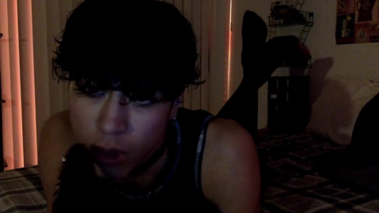 Femboy Sucks On Big Dildo And Jerks Off