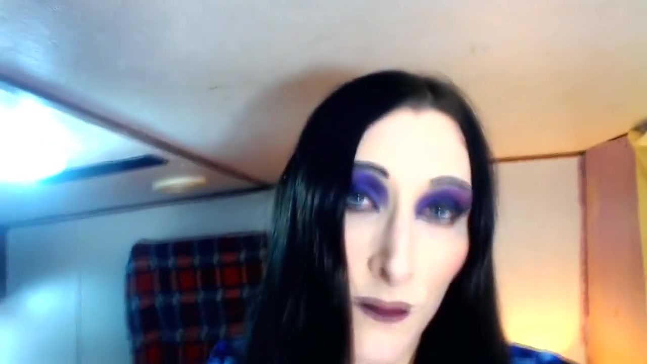 Oiling Up And Playing With My Meaty Tranny Cock