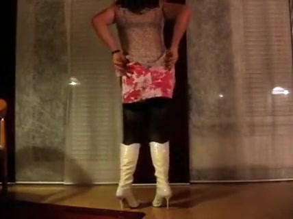 Amazing homemade shemale movie with Stockings, Masturbation scenes