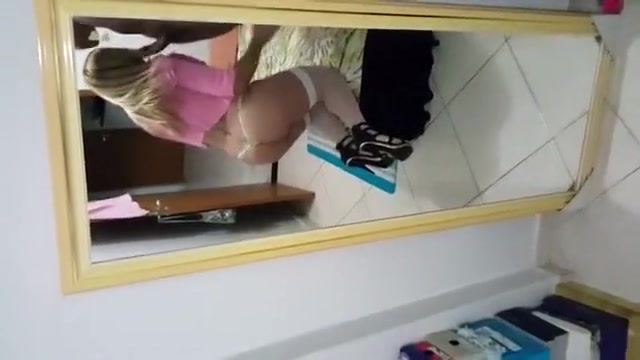 Amazing homemade shemale video with Stockings scenes