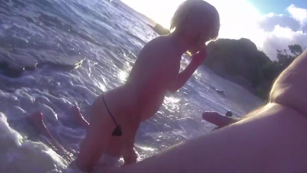 Herve fucked bareback sissy mya swallow at the beach 2