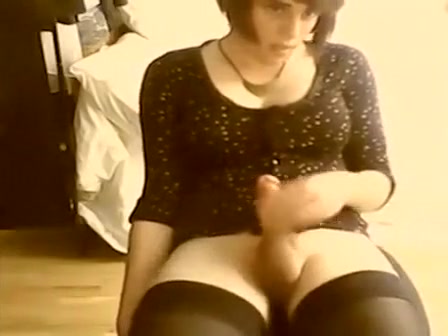 Hottest amateur shemale video with Masturbation, Webcam scenes