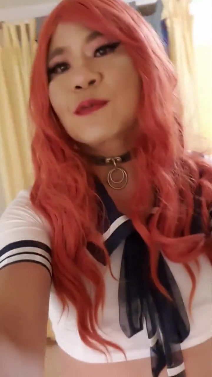 The Little Sissy In School Outfit