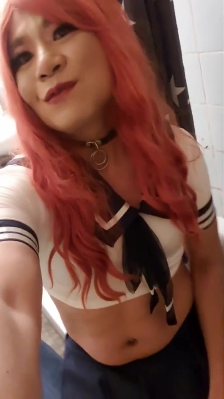 The Little Sissy In School Outfit