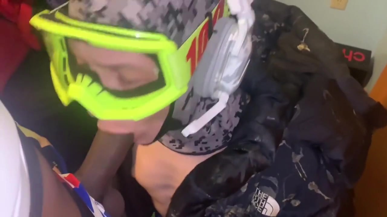 Trans Girl Drone Sucks Dick In Cum Covered Puffy Jacket