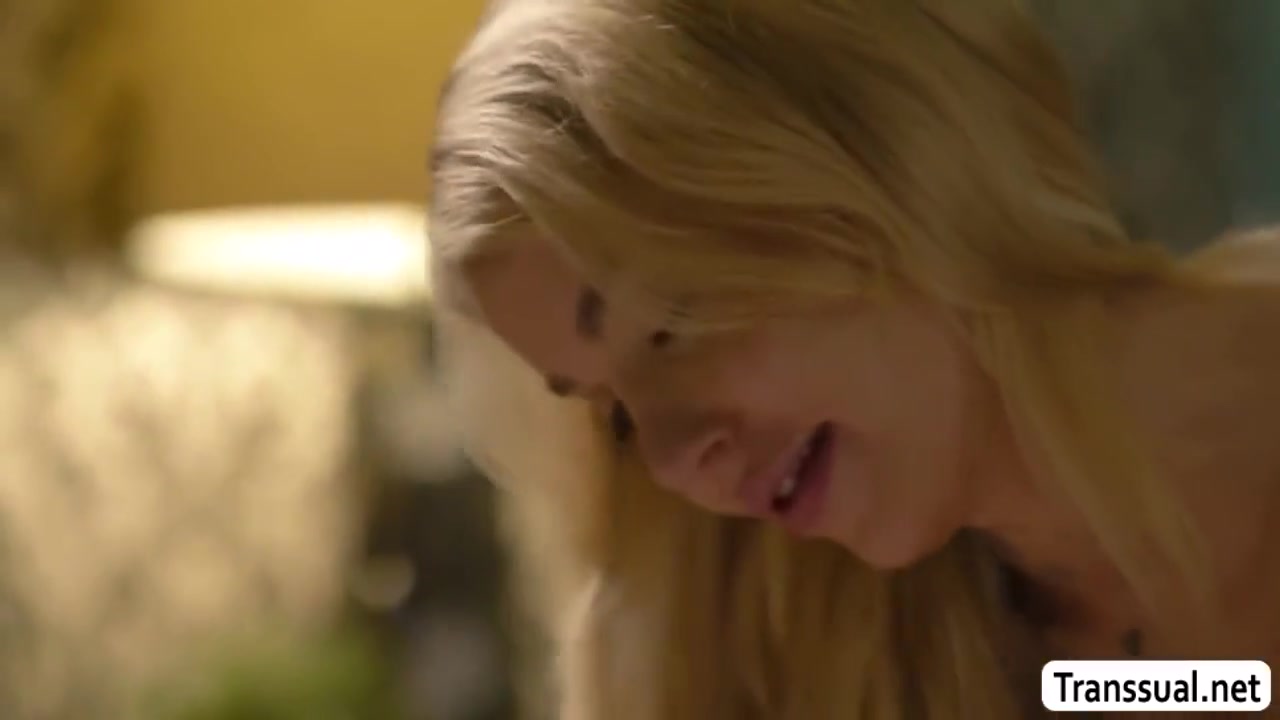 Gracie Jane - Sexy Blonde Shemale Gets Rimjob And