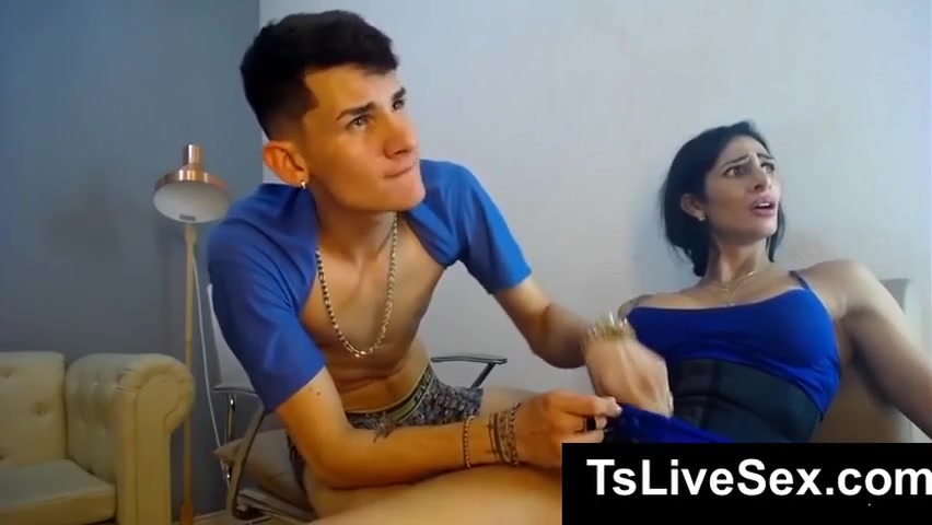 Horny Transsexual Gives Her Bf A Nice Bj