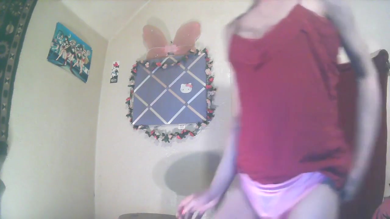 Sweet Silly Millie Cd Trying On Satin Panties For You With Chastity On.she Loves Her Chastity!