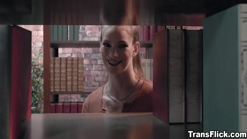 Ariel Demure - Book Lovers Almost Caught While Making Love In Public Library!