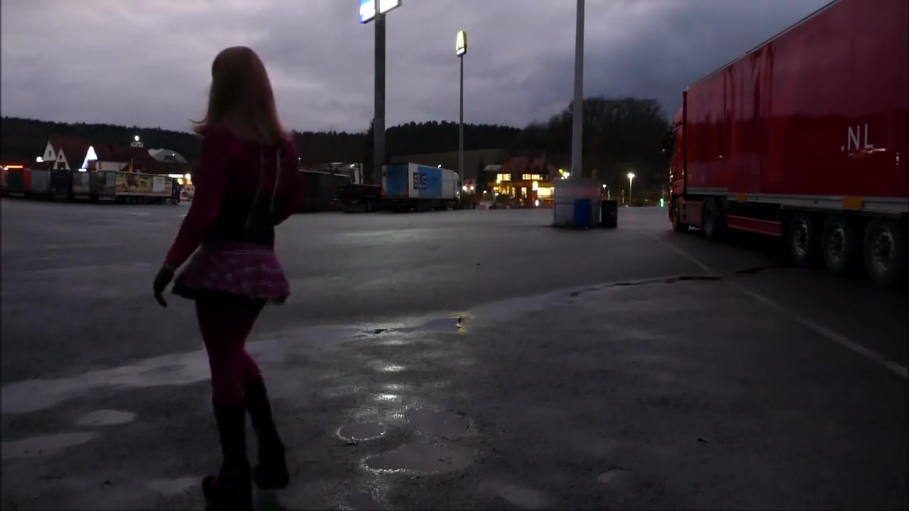 Monique - As A Bimbo Doll At A Parking Lot