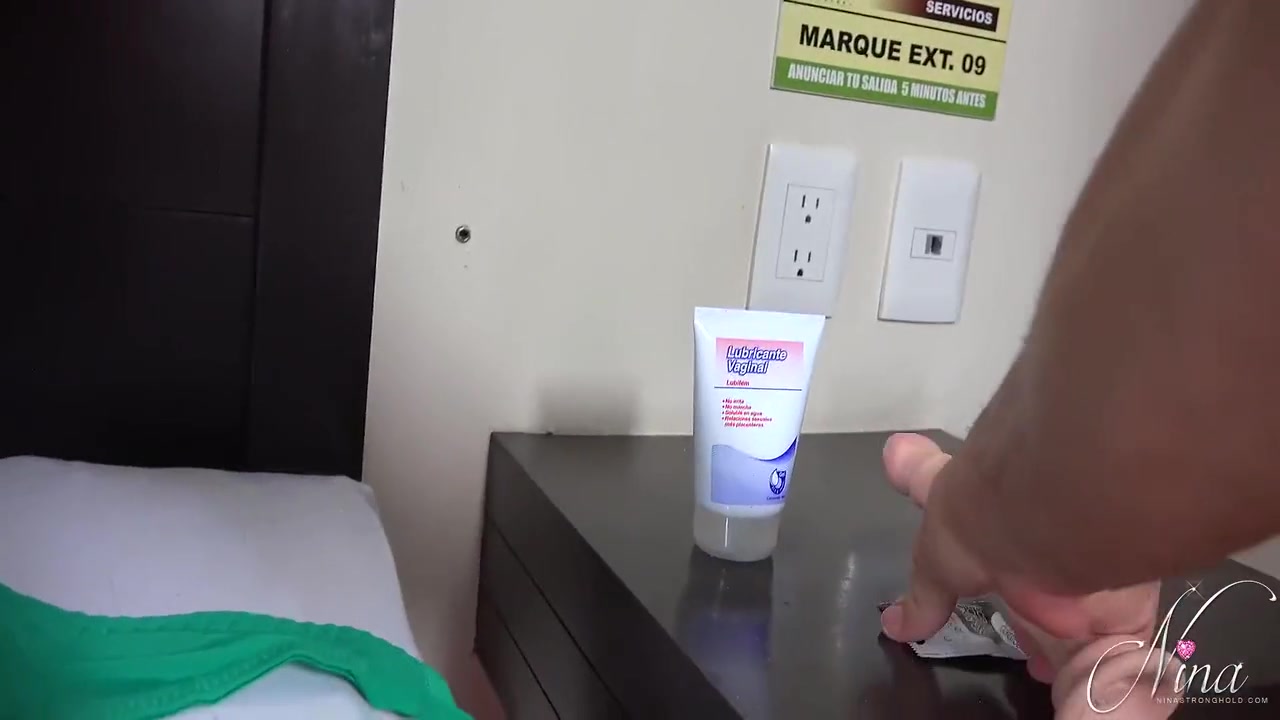 Using An Anal Toy On Her Big Tranny Ass While She Strokes Her Hard Cock And Plays With Her Big Titties