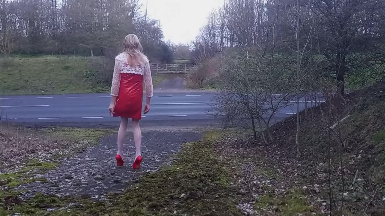 Tranny Gina Playing By The Roadside