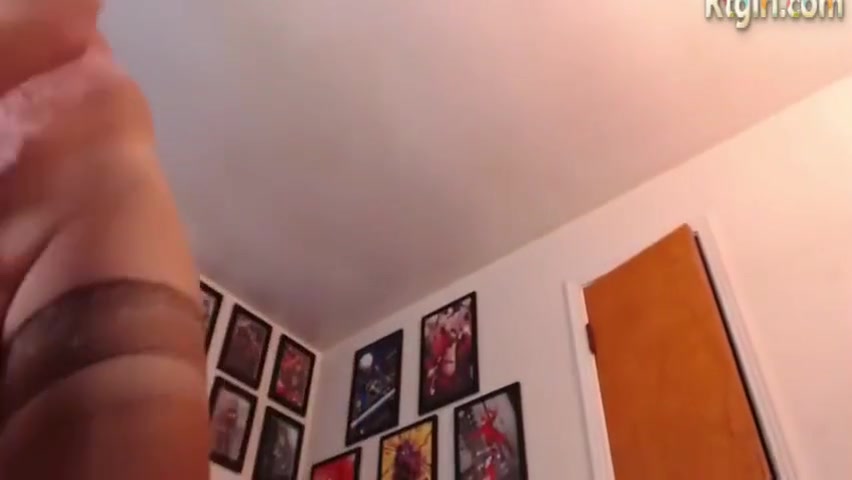 American Trans Milf In Stockings Tugs Her Dick