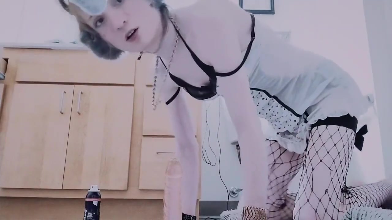 Slutty Trap Cums Twice For The Camera