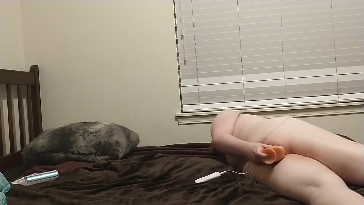 Cute Tgirl Slams Her Ass With A 9 Vibrator And Gets Filled With Cum