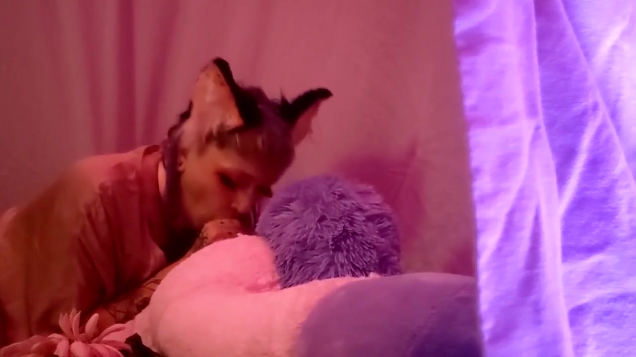Foxy Enby Sucks And Rides Stuffed Unicorn