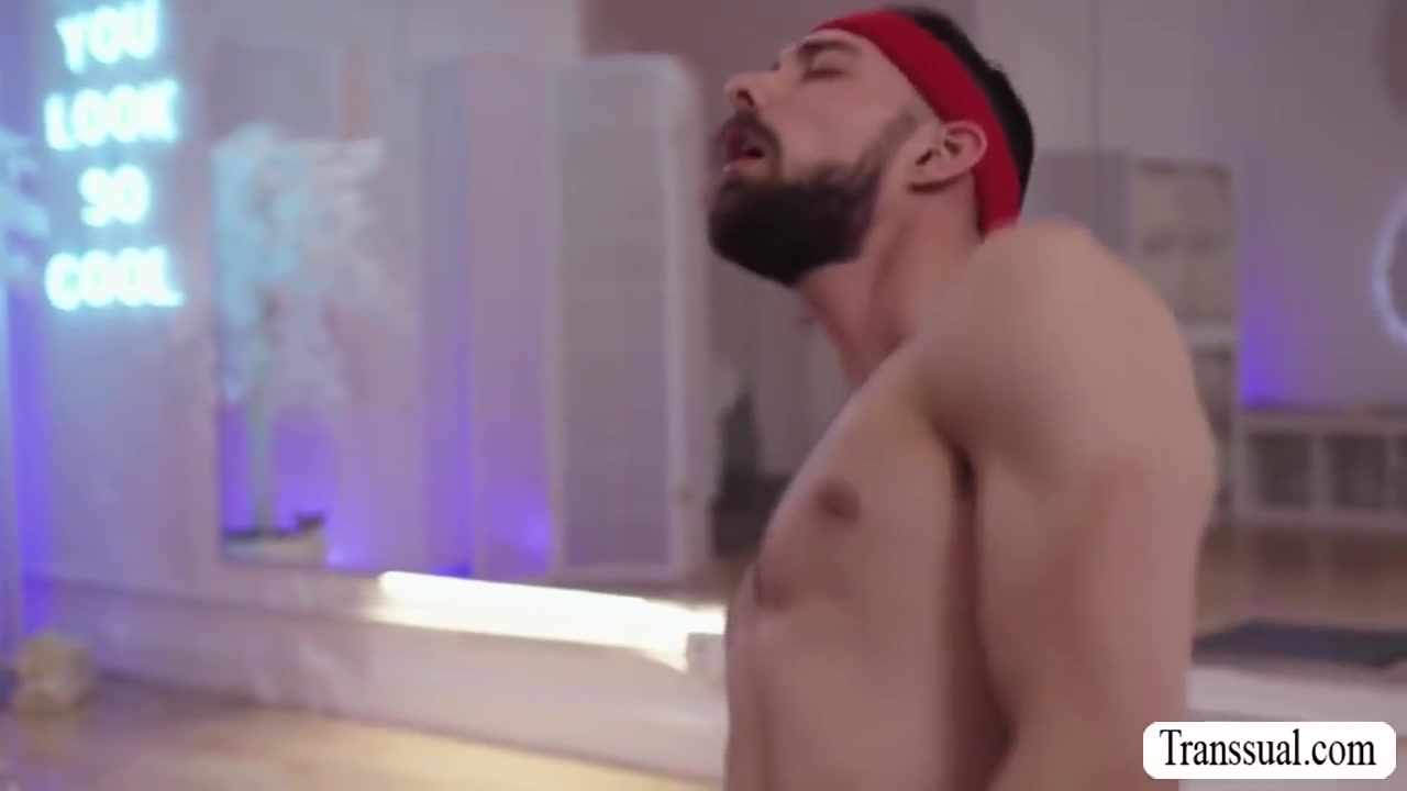 Blonde Trans Woman Barebacks Guys Asshole