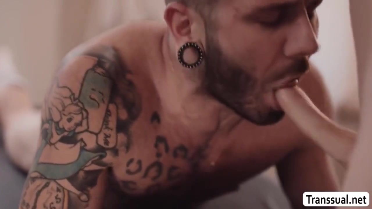 Injured Dude Analed Shemale Masseuse