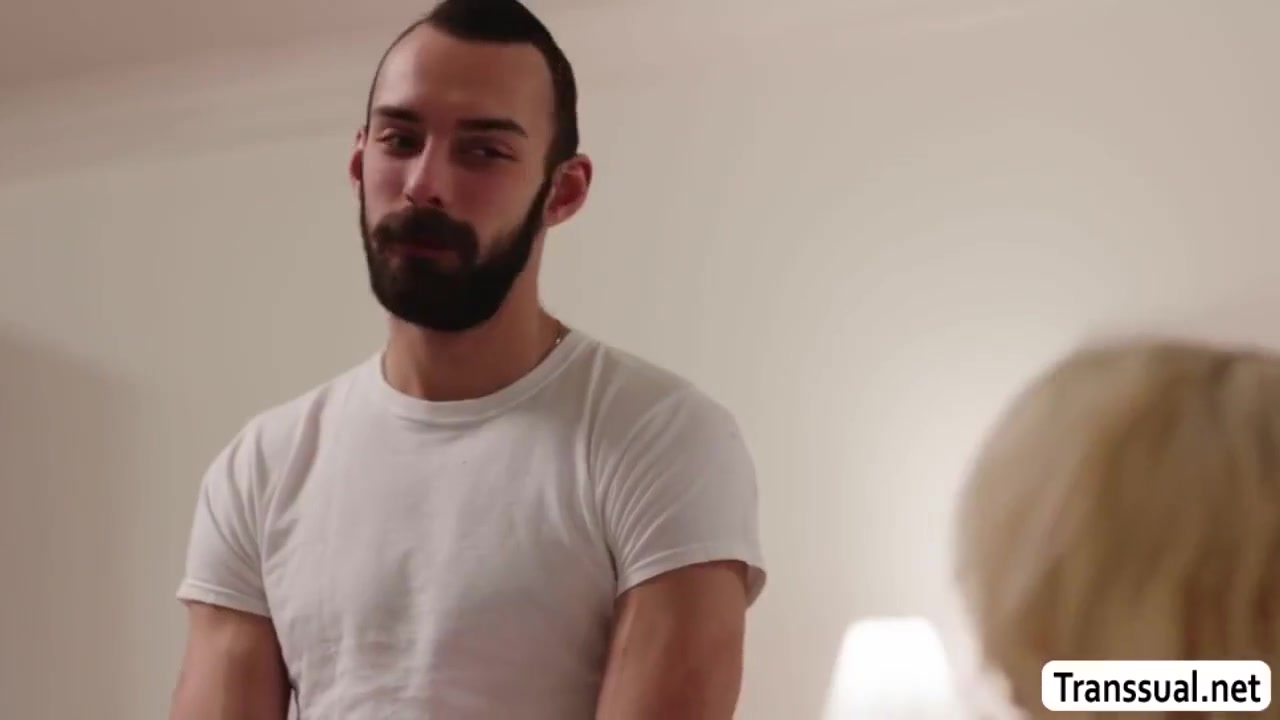 Busty Tgirl Barebacks Delivery Boys Ass