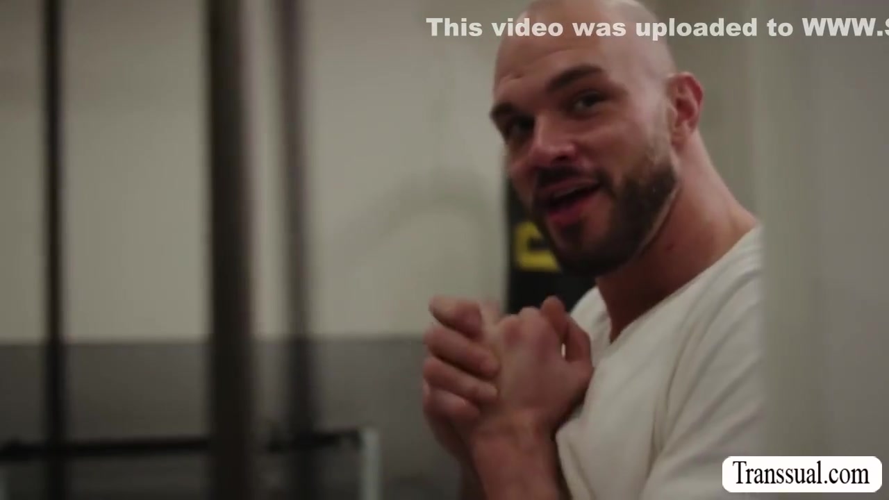 Perv Bald Barebacks Shemale Gym Buddy