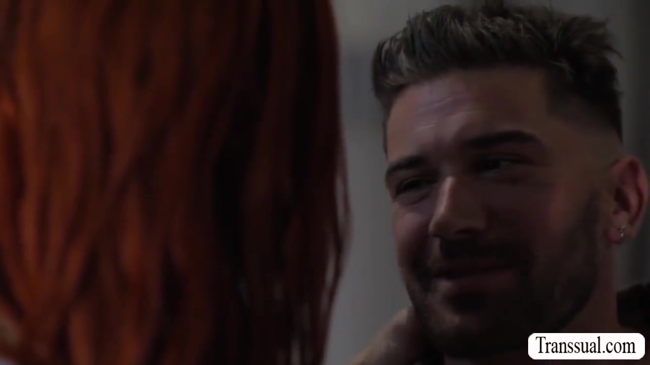 Redhead Slut Ts Barebacked By New Friend