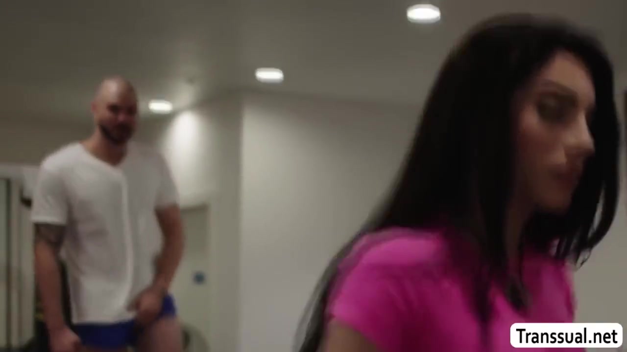 Perv Dude Barebacks Busty Shemales Ass