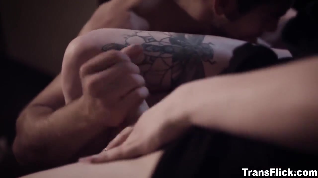 Trans Woman With Her Girlfriend Fucks With Her Stepbrother