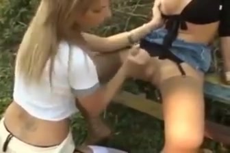 Horny homemade shemale video with Fucks Girl, Outdoor scenes