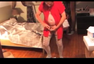 Amazing amateur shemale video with Masturbation, Lingerie scenes