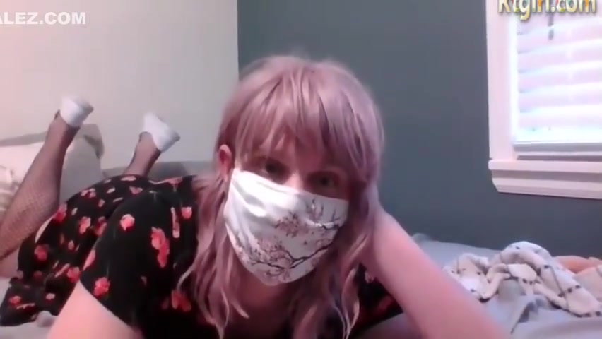 Petite Trans Cutie In Glasses Plays With Her Cock And Asshole On Webcam
