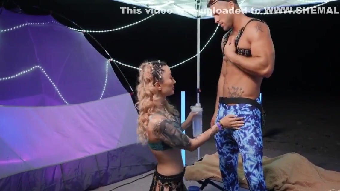Dirty Tattooed Shemale Fucked By Male In Doggystyle 8 Min