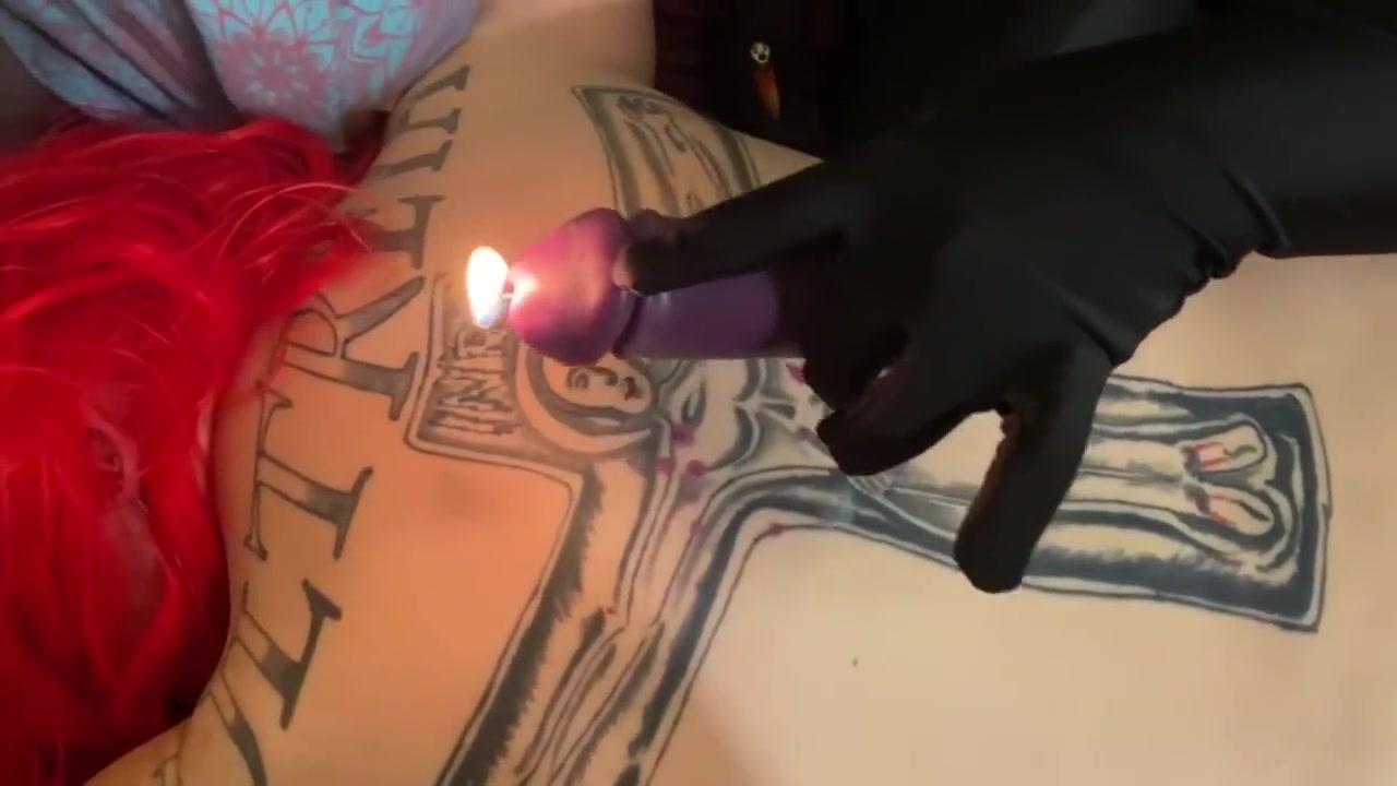 Transgirl Krissy Tries Wax Play For The First Time 1 ( 2 For Sale Check It Out)