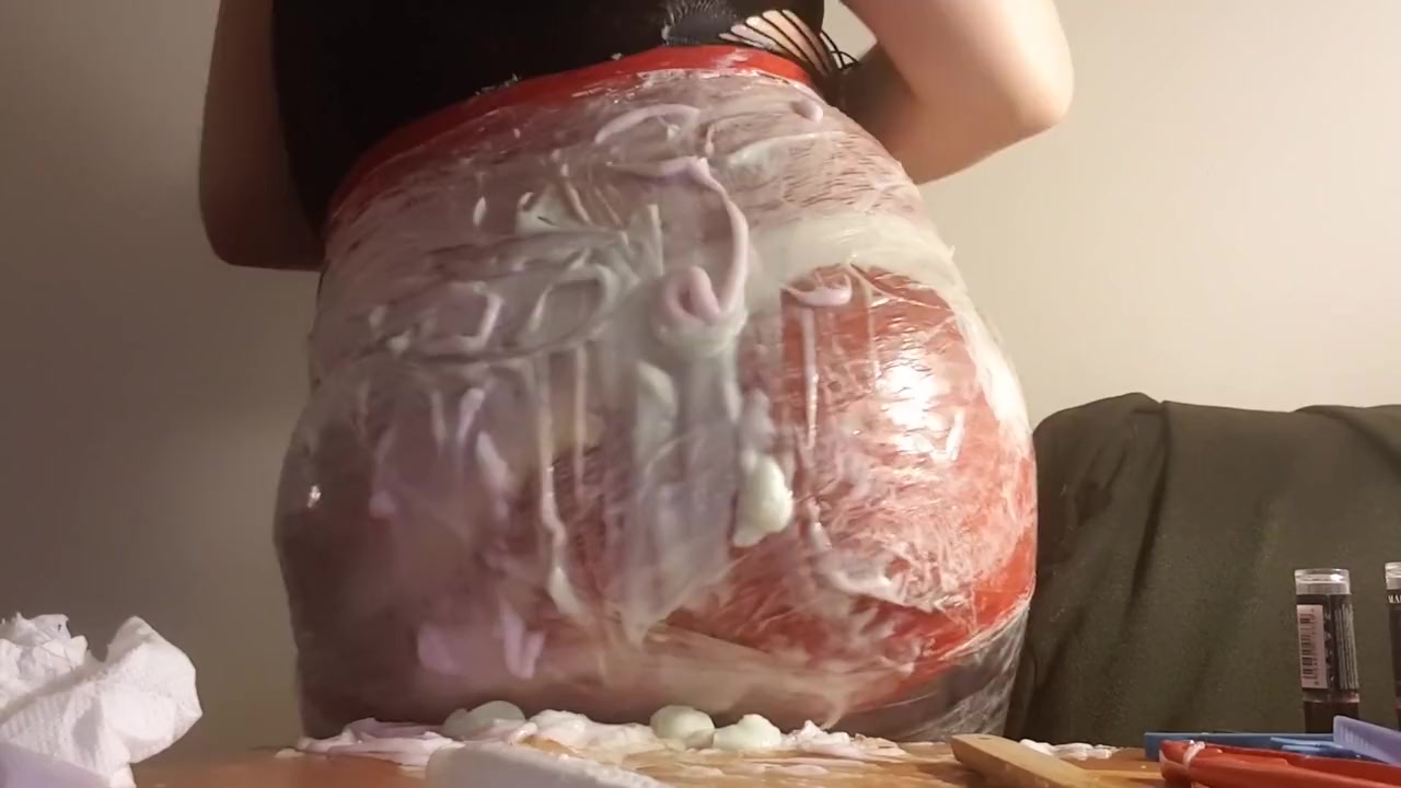Sissy Slut In Fetish Clingfilm Crossdressing For Mistress