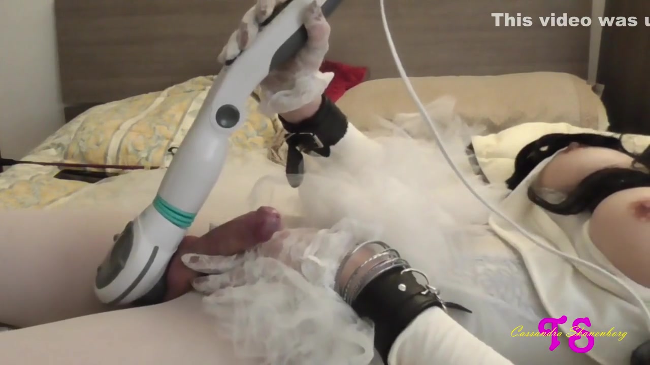 Ts Cassie Self Facial & Eating Cum In White Stockings