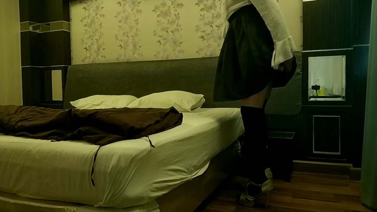 Crossdressser Housewife Cleaning In Hotel Anal Dildo Solo Cumshot