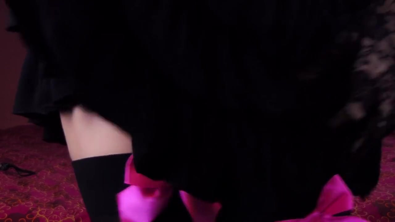 Hot Tranny Sorona In Black Sexy Lingerie With Cute Ass Strip Tease And Cumshot On Tights