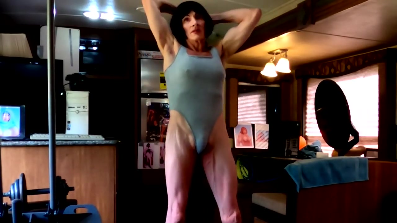 Alexandria Self-pleasures Lift Weights Dances At End) Actual-factual Masturbates